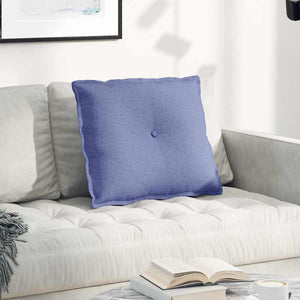Vidaxl rugkussen jeans blauw 60 x 19 x 50 cm stof