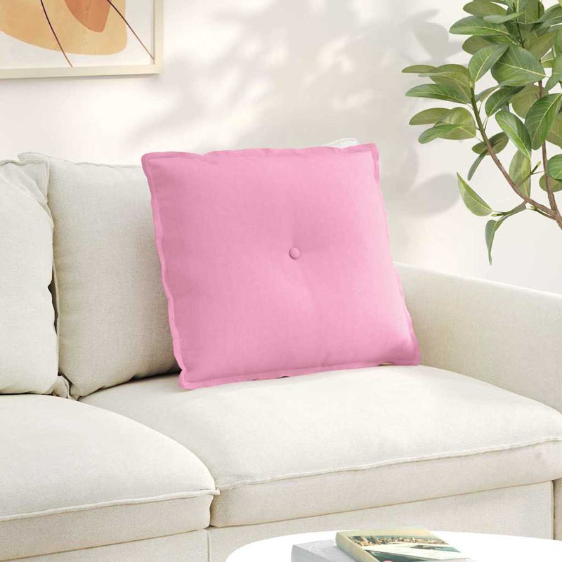 ギャラリービューアに画像をロードする, Vidaxl rugkussen roze 60 x 19 x 50 cm stof
