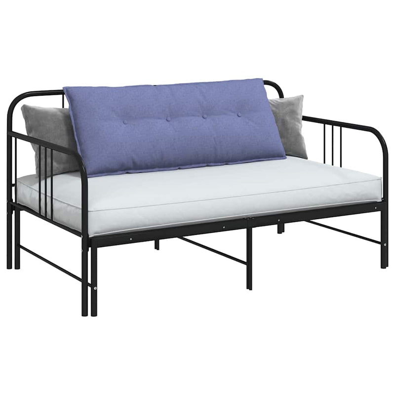 Afbeelding laden in galerijviewer, Vidaxl rugkussen jeans blauw 120 x 19 x 50 cm stof
