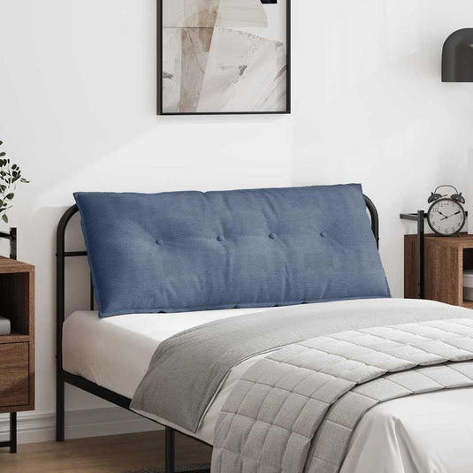 Vidaxl rugkussen blauw 120 x 50 cm cordstof