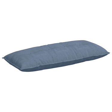 Vidaxl rugkussen blauw 120 x 50 cm cordstof