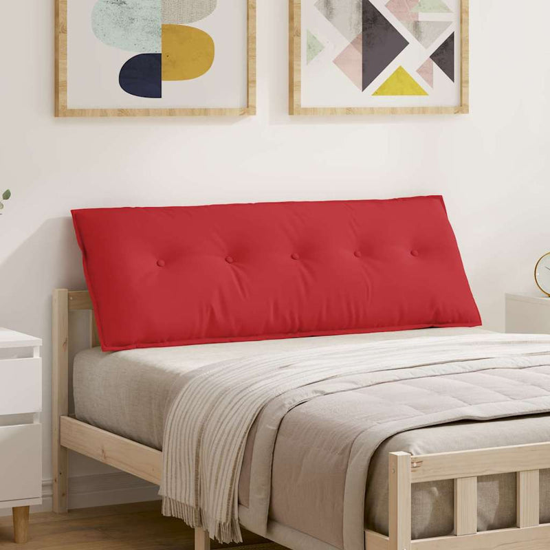 Chargez l'image dans la visionneuse de la galerie, Vidaxl rugkussen rood 140 x 19 x 50 cm stof
