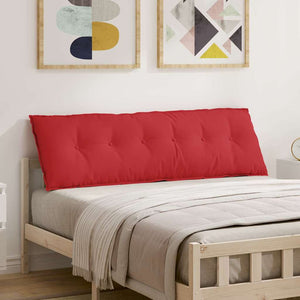 Vidaxl rugkussen rood 160 x 19 x 50 cm stof