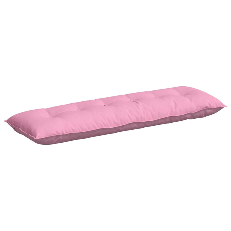 Afbeelding laden in galerijviewer, Vidaxl rugkussen roze 160 x 19 x 50 cm stof
