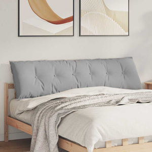 Vidaxl rugkussen wolkengrijs 180 x 19 x 50 cm stof