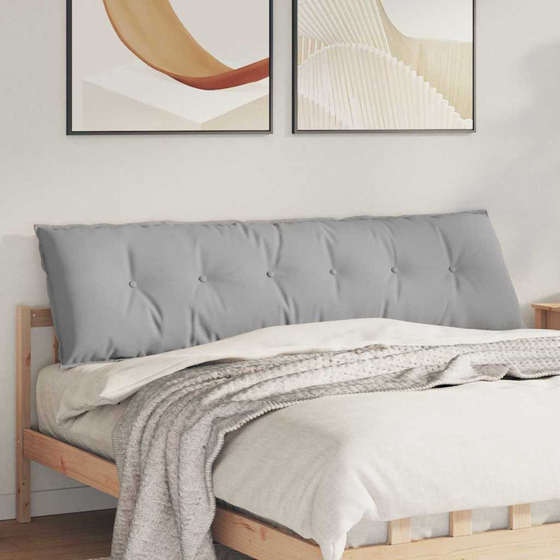 Afbeelding laden in galerijviewer, Vidaxl rugkussen wolkengrijs 180 x 19 x 50 cm stof
