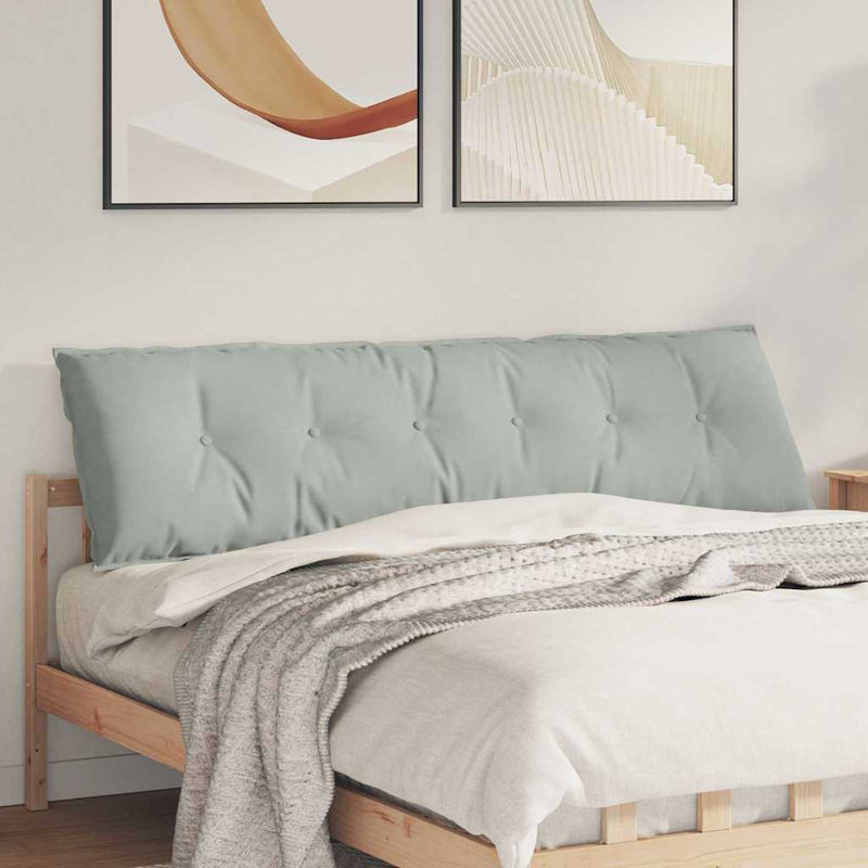 Afbeelding laden in galerijviewer, Vidaxl rugkussen lichtgrijs 180 x 50 cm cordstof
