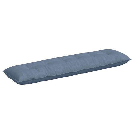 Vidaxl rugkussen blauw 180 x 50 cm cordstof