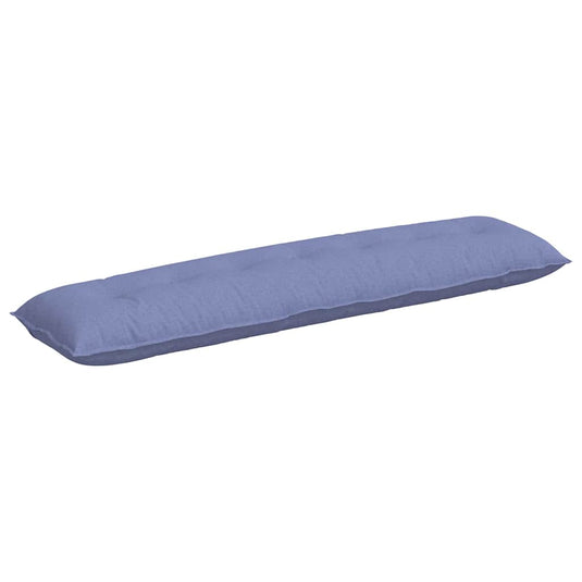 Vidaxl rugkussen jeans blauw 200 x 19 x 50 cm stof