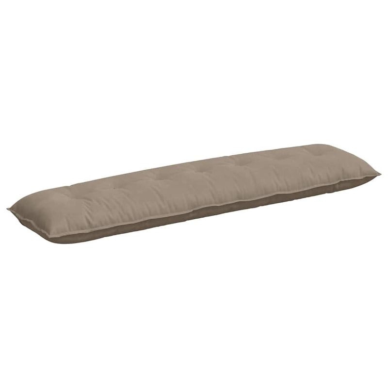 Afbeelding laden in galerijviewer, Vidaxl rugkussen taupe 200 x 50 cm microvezel stof
