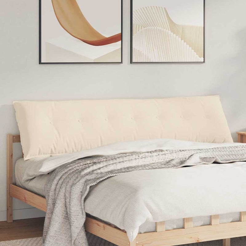 Chargez l'image dans la visionneuse de la galerie, Vidaxl rugkussen beige 200 x 50 cm microvezel stof
