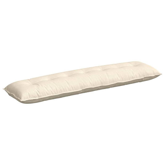 Vidaxl rugkussen crème 200 x 50 cm cordstof