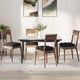 Vidaxl zitkussens 4 pcs zwart 40 x 40 cm microvezel stof