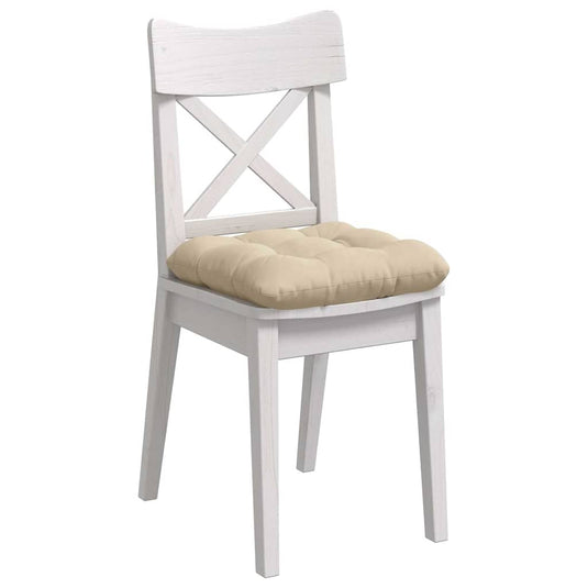Vidaxl zitkussens 4 pcs crème 45 x 45 cm microvezel stof