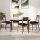 Vidaxl zitkussens 4 pcs zwart 40 x 40 x 6 cm stof