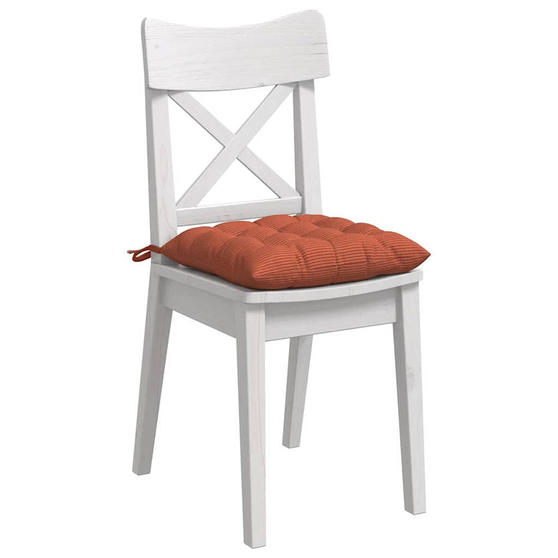 Chargez l'image dans la visionneuse de la galerie, Vidaxl zitkussens 4 pcs rood-oranje 40 x 40 x 6 cm katoen stof
