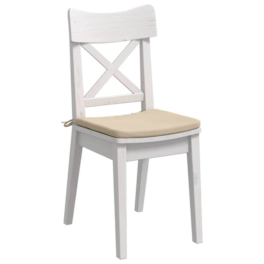 Vidaxl zitkussens 4 pcs crème 40 x 40 x 3 cm microvezel stof