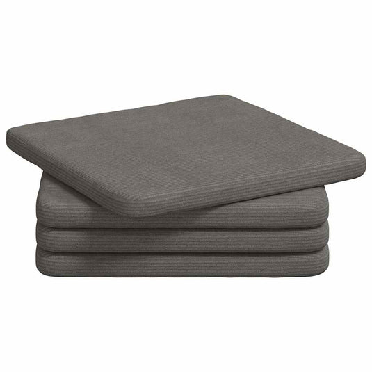 Vidaxl zitkussens 4 pcs lichtgrijs 40 x 40 x 3 cm katoen stof