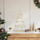 Vidaxl metalen kerstboom met standaard goud 60 cm poedergecoat staal