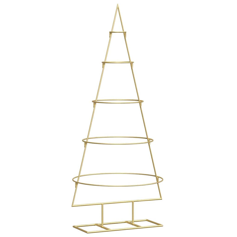 Afbeelding laden in galerijviewer, Vidaxl metalen kerstboom goud 124,5 cm poedergecoat staal
