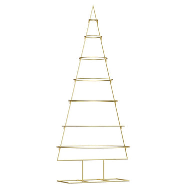 Vidaxl metalen kerstboom met standaard goud 180 cm poedergecoat staal