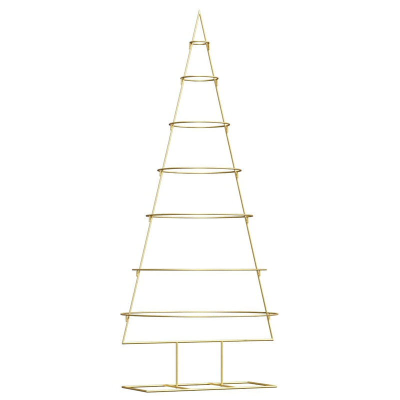 Afbeelding laden in galerijviewer, Vidaxl metalen kerstboom met standaard goud 180 cm poedergecoat staal
