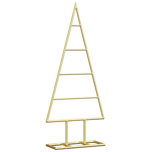 Vidaxl metalen kerstboom met standaard goud 60 cm poedergecoat staal