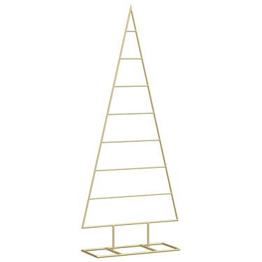 Vidaxl metalen kerstboom met standaard goud 125 cm poedergecoat staal