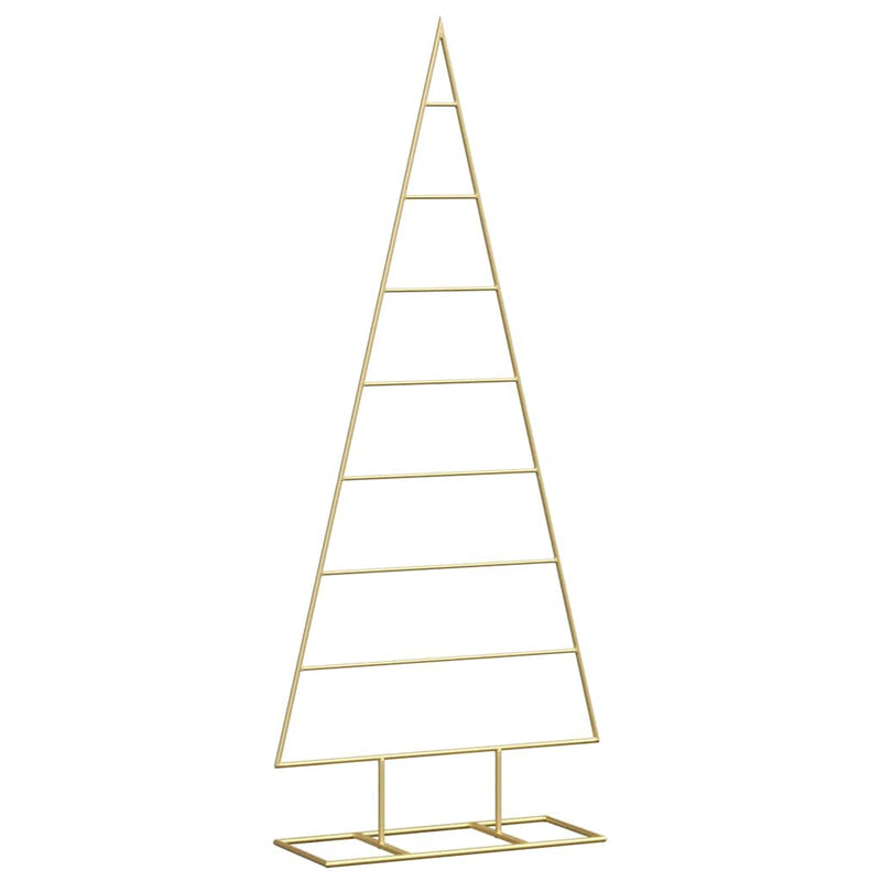 Afbeelding laden in galerijviewer, Vidaxl metalen kerstboom met standaard goud 125 cm poedergecoat staal

