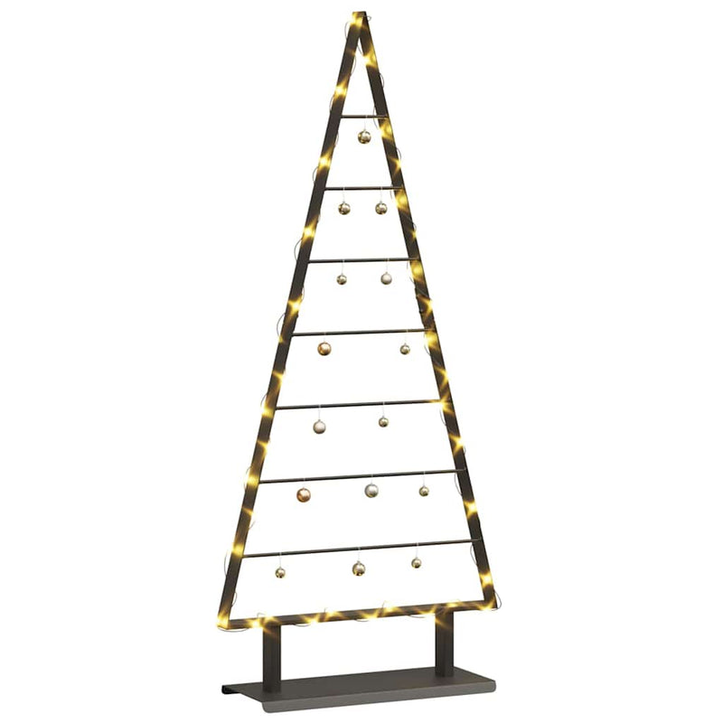 Afbeelding laden in galerijviewer, Vidaxl metalen kerstboom met standaard zwart 125,5 cm staal
