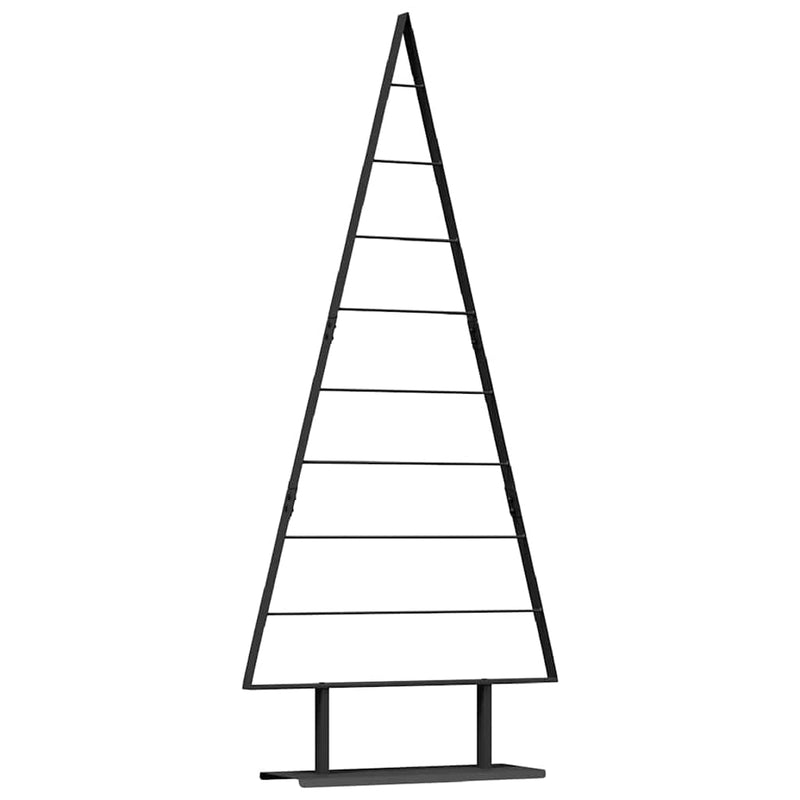 Afbeelding laden in galerijviewer, Vidaxl metalen kerstboom met standaard zwart 180 cm staal
