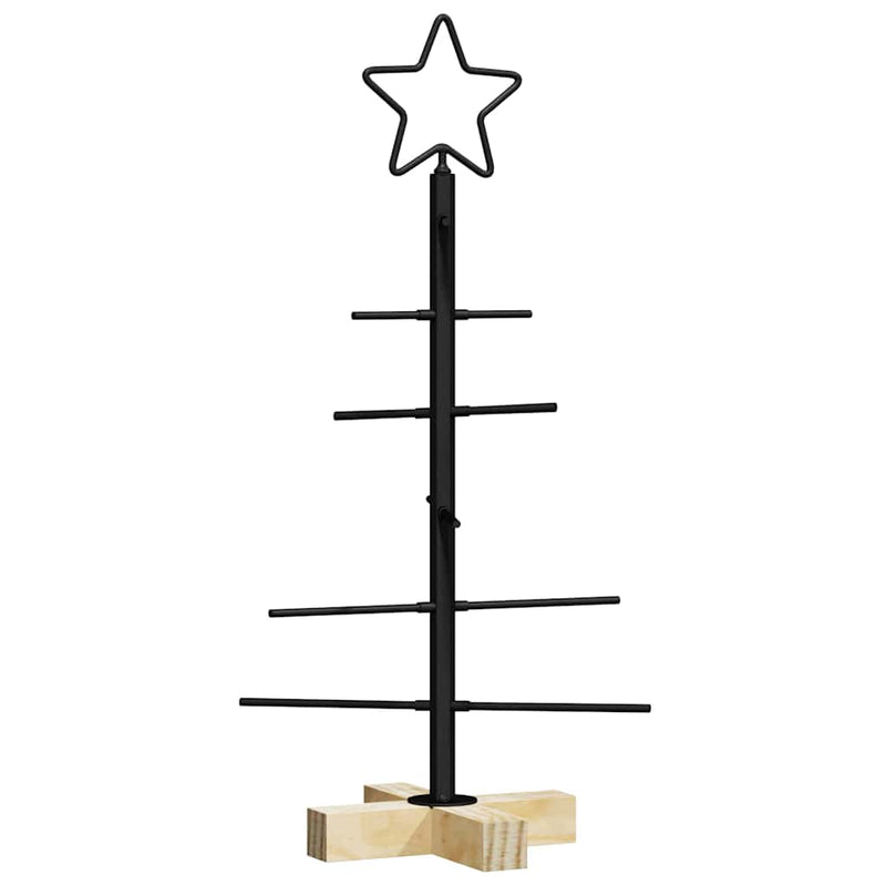 Afbeelding laden in galerijviewer, Vidaxl metalen kerstboom zwart 59,5 cm poedergecoat staal
