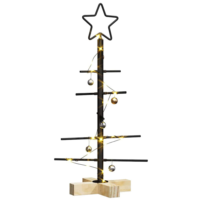 Afbeelding laden in galerijviewer, Vidaxl metalen kerstboom zwart 59,5 cm poedergecoat staal
