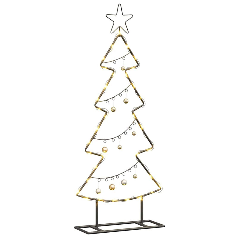 Afbeelding laden in galerijviewer, Vidaxl metalen kerstboom met standaard zwart 90,5 cm staal
