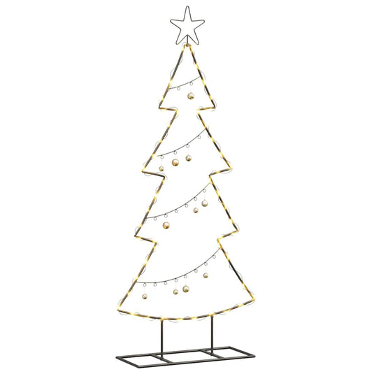 Vidaxl metalen kerstboom met standaard zwart 125 cm staal