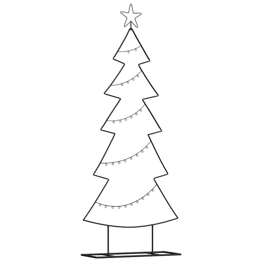 Vidaxl metalen kerstboom met standaard zwart 150 cm staal