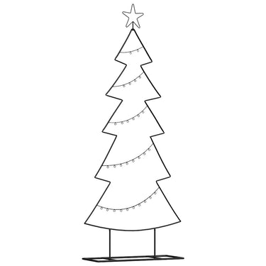 Vidaxl metalen kerstboom met standaard zwart 150 cm staal