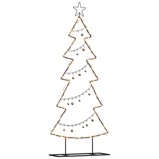 Vidaxl metalen kerstboom met standaard zwart 150 cm staal