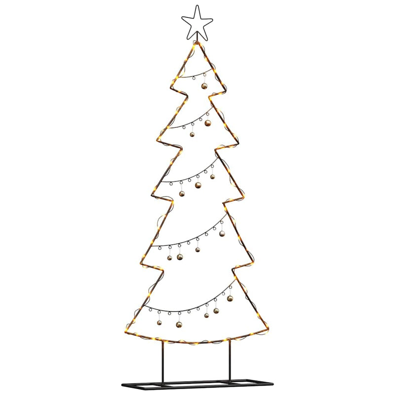 Afbeelding laden in galerijviewer, Vidaxl metalen kerstboom met standaard zwart 150 cm staal
