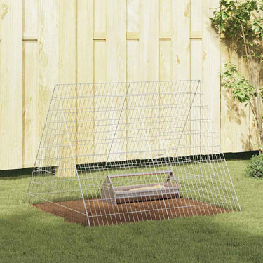 Vidaxl kippenhok zilver 110 x 100 x 85 cm gegalvaniseerd staal