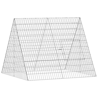 Vidaxl kippenhok zilver 110 x 100 x 85 cm gegalvaniseerd staal