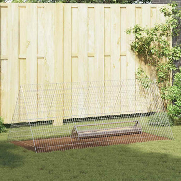 Vidaxl kippenhok zilver 215 x 100 x 85 cm gegalvaniseerd staal