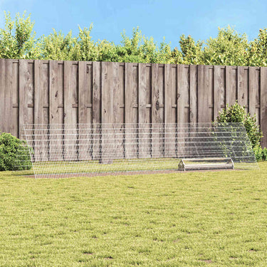 Vidaxl kippenhok zilver 430 x 100 x 85 cm gegalvaniseerd staal