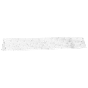 Vidaxl kippenhok zilver 650 x 100 x 85 cm gegalvaniseerd staal
