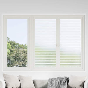 Vidaxl zelfklevende raamfolie gesatineerde strepen 60 x 2000 cm pvc