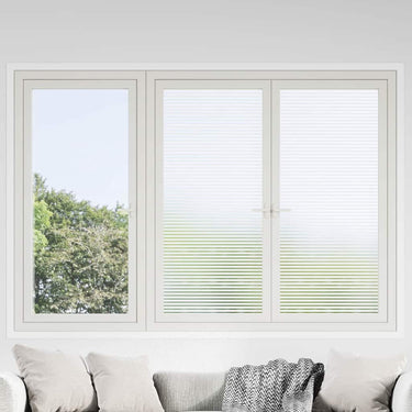 Vidaxl zelfklevende raamfolie gesatineerde strepen 90 x 2000 cm pvc