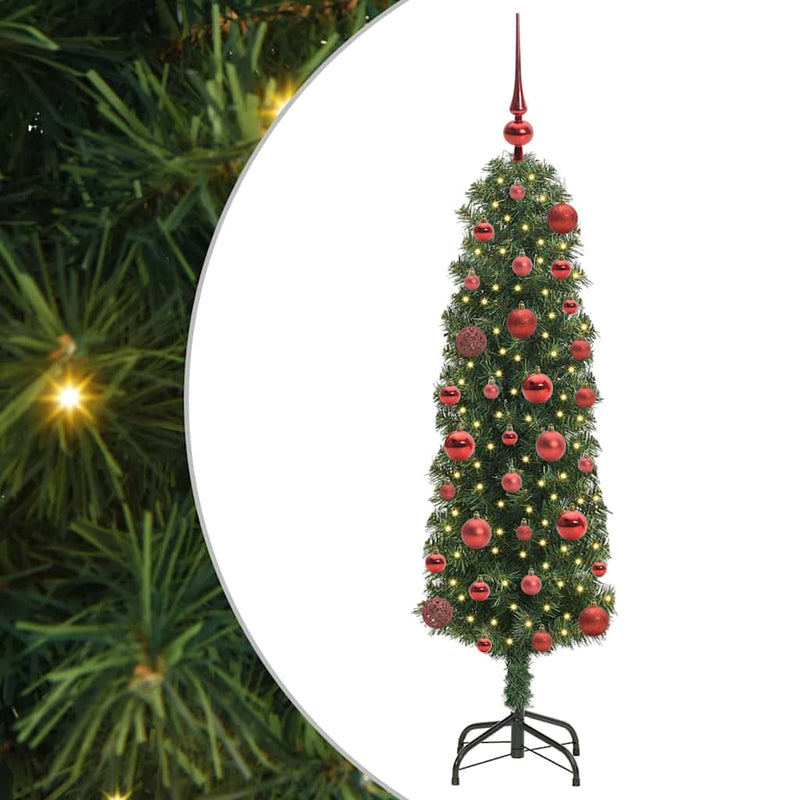 ギャラリービューアに画像をロードする, Vidaxl kunstkerstboom groen 120 cm pvc en staal en kunststof
