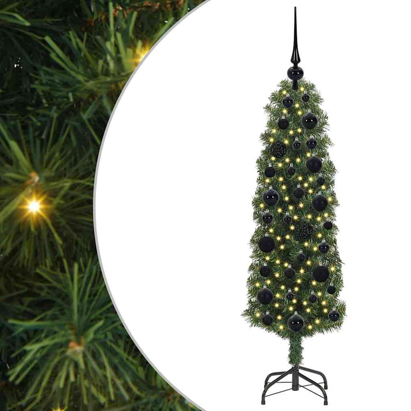 Afbeelding laden in galerijviewer, Vidaxl kunstkerstboom groen 120 cm pvc en staal en kunststof
