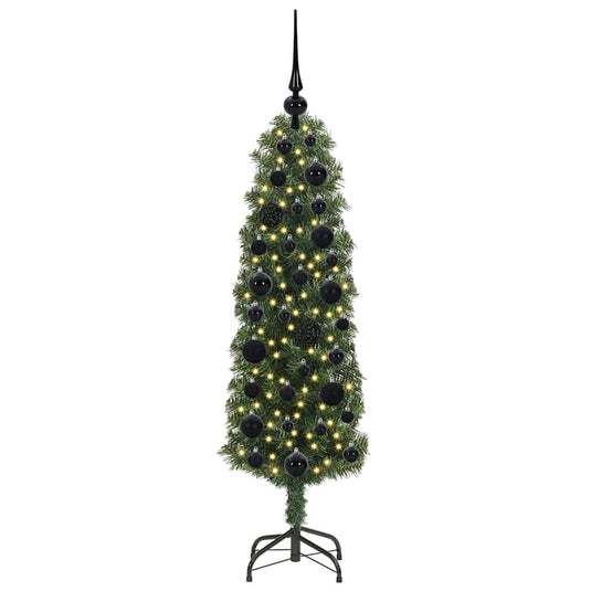 Vidaxl kunstkerstboom groen 120 cm pvc en staal en kunststof