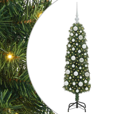 Vidaxl kunstkerstboom groen 120 cm pvc en staal en kunststof